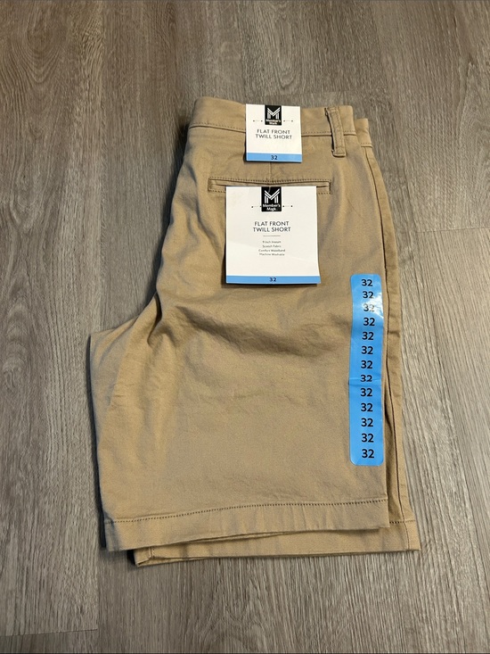 Member's Mark Other - NWT- Members Mark Flat Front Twill Short - Khaki